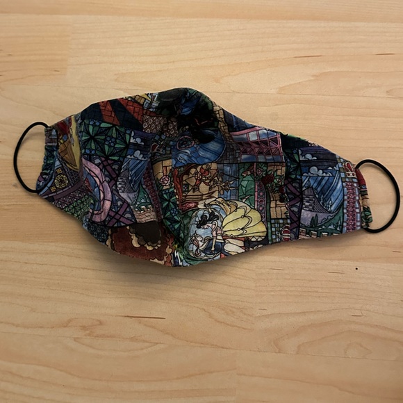 Mens Beauty and the beast stained glass face mask - Picture 3 of 7